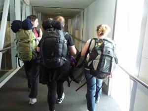 Foto van backpackers op reis naar Nieuw-Zeeland