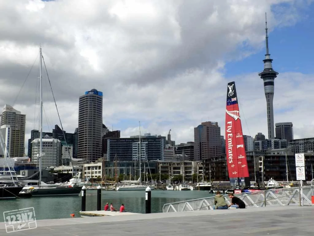 Auckland: rondom Viaduct Harbour