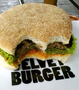 New Zealand hamburger at Velvet Burger