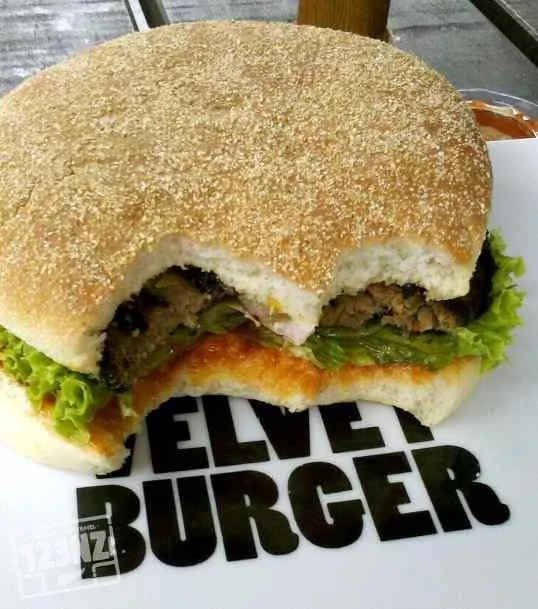 New Zealand hamburger at Velvet Burger