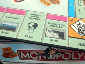 Queenstown op het Monopoly-bord