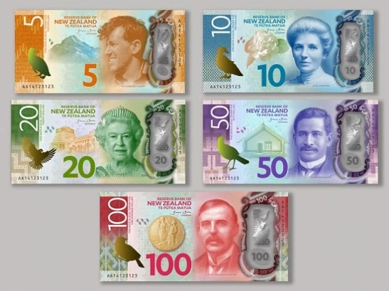 Al het nieuwe geld in Nieuw-Zeeland