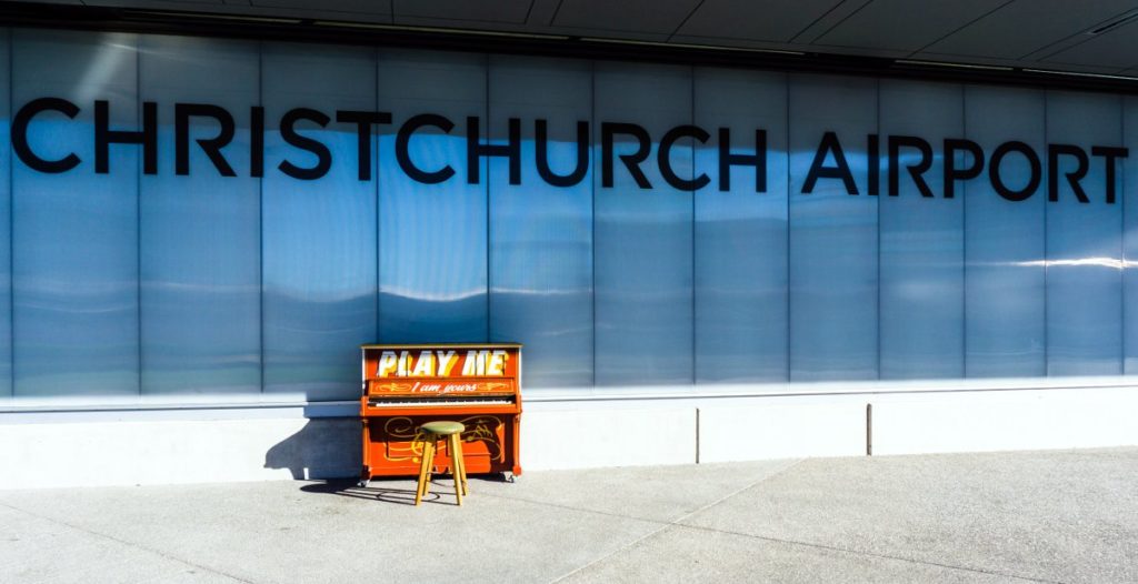 Aankomst in Christchurch - piano