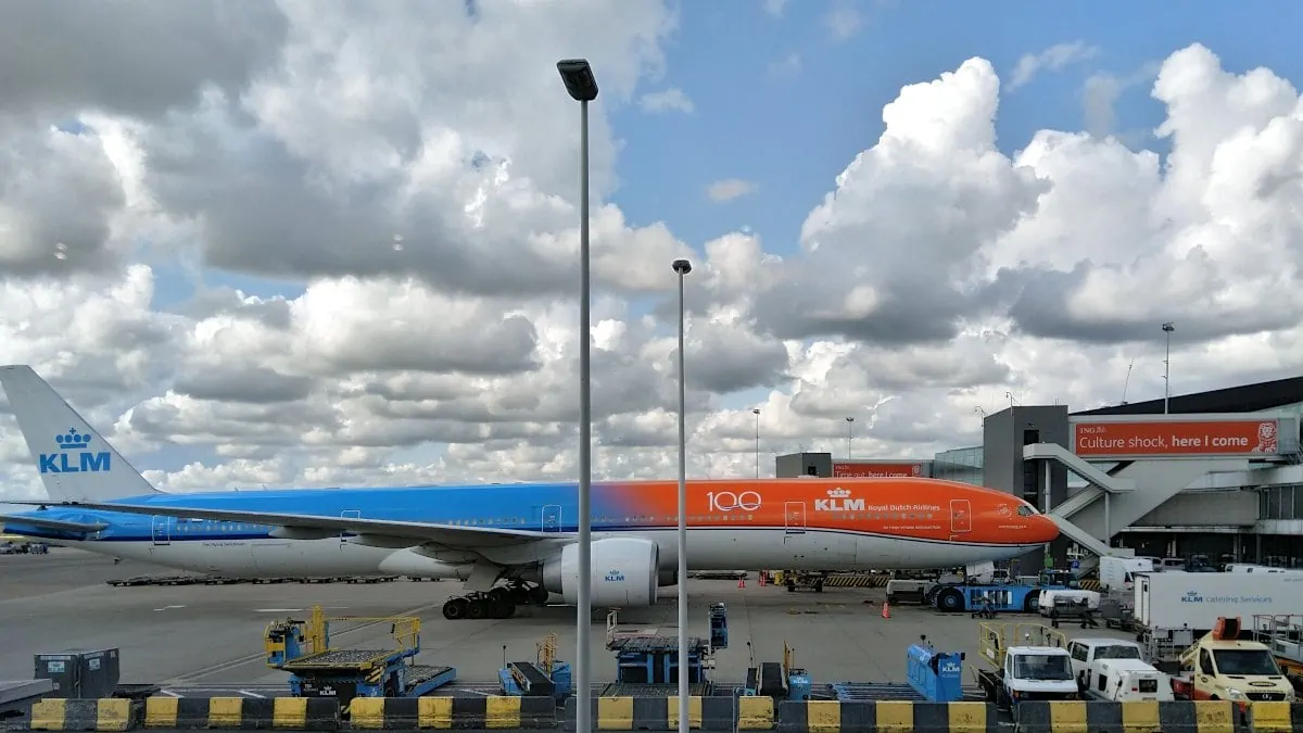 KLM vlucht vanaf Schiphol
