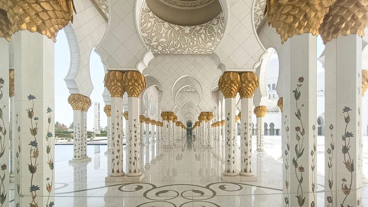 Pilaren in Sheikh Zayed Grand Mosque