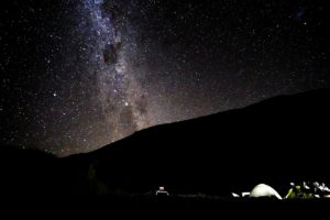 Sterren kijken tijdens kamperen in Nieuw-Zeeland