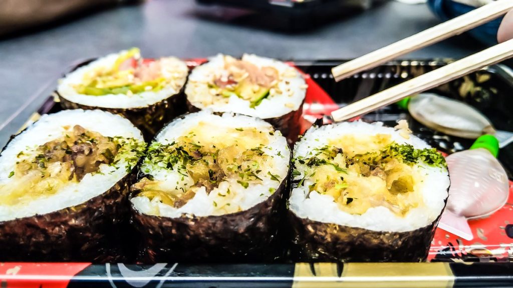 Sushi eten bij Hashi Hashi in Christchurch