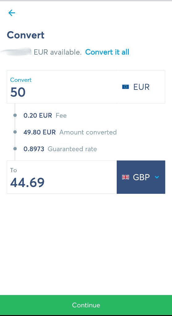Valuta omzetten is met de TranserWise app makkelijk, duidelijk en snel