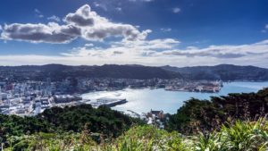 Uitzicht over Wellington vanaf Mt Victoria